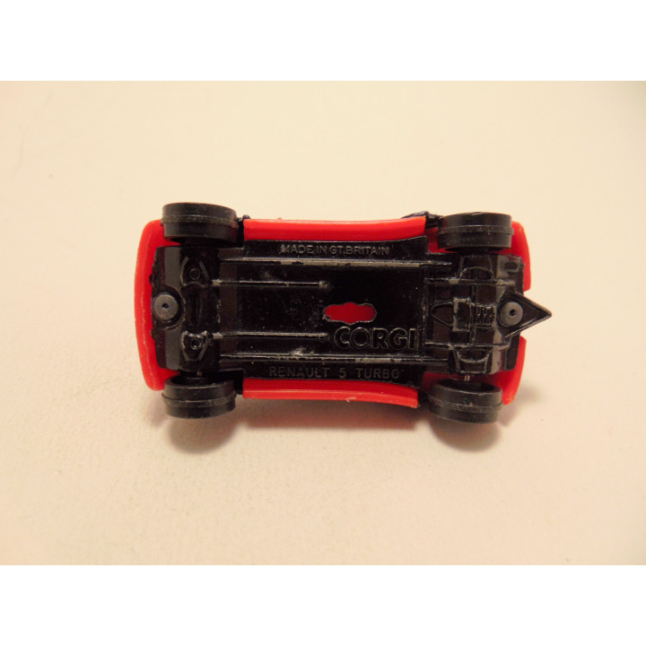 Renault 5 Turbo Elf Corgi donkerblauw - rood