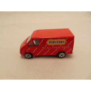 Ford Transit Pointers Real Food Fast 1:64 Corgi rood