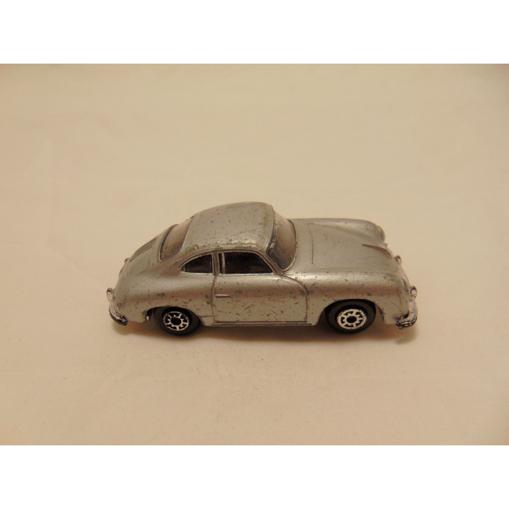 Porsche 356A Coupe 1:64 zilverkleurig
