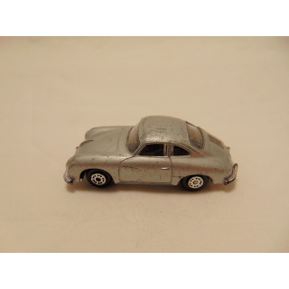 Porsche 356A Coupe 1:64 zilverkleurig