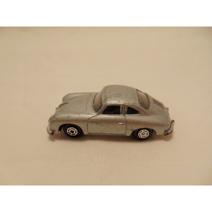 Porsche 356A Coupe 1:64 zilverkleurig