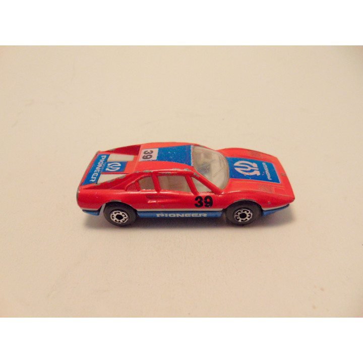 Ferrari 308 GTB Pioneer Rally Matchbox 1:55 rood