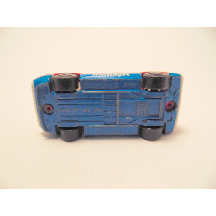 Ferrari 308 GTB Pioneer Rally Matchbox 1:55 rood