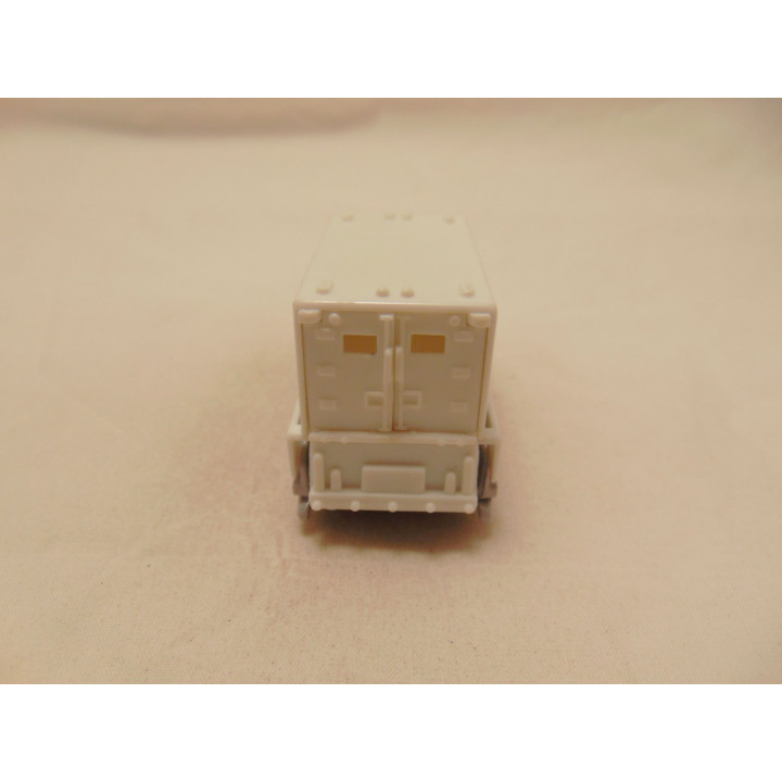 Ford Cargo 809 vrachtwagen Venture star 1:80 Matchbox scissors truck wit