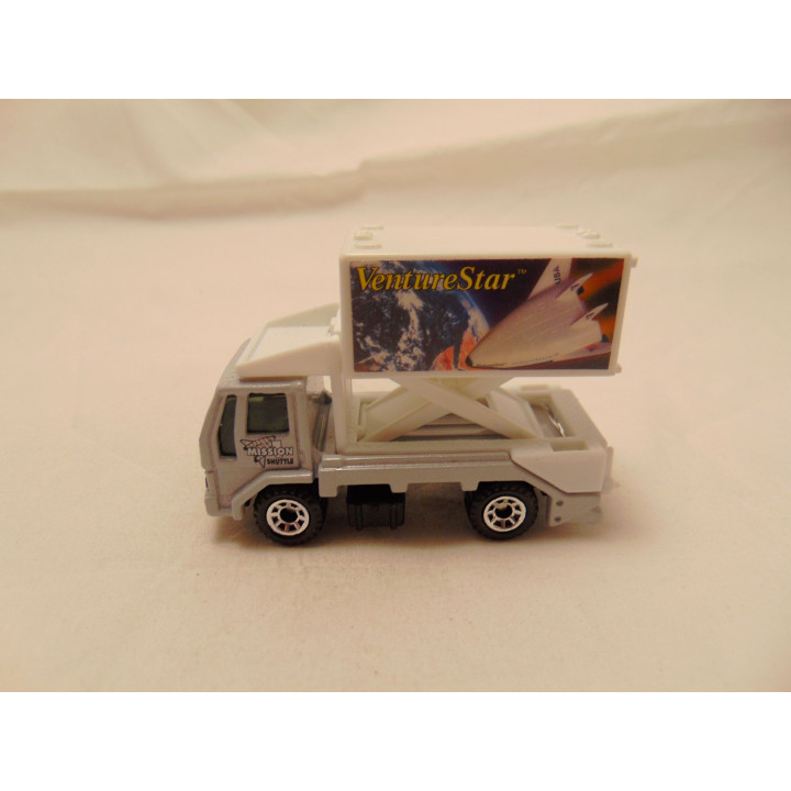 Ford Cargo 809 vrachtwagen Venture star 1:80 Matchbox scissors truck wit