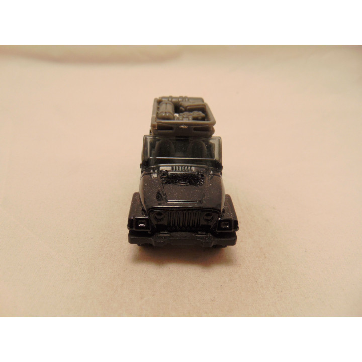 Jeep Wrangler 1998 1:56 Matchbox zwart - modelauto