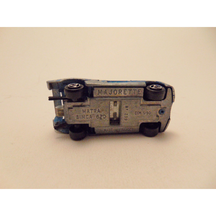 Matra Simca 670 Majorette 1:60 blauw