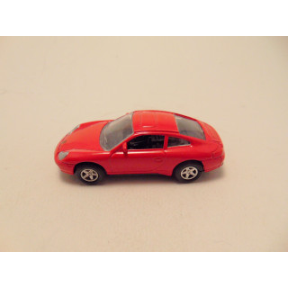 Porsche 991 carrera 996 met terugtrekmotor 1:64 Welly 8126 rood