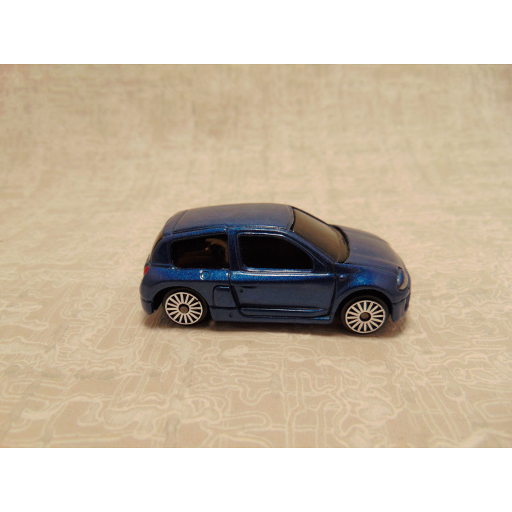 Renault Clio V6 sport Maisto 1:64 donkerblauw