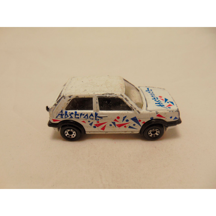 Volkswagen Golf GTI abstract 1:56 Matchbox wit