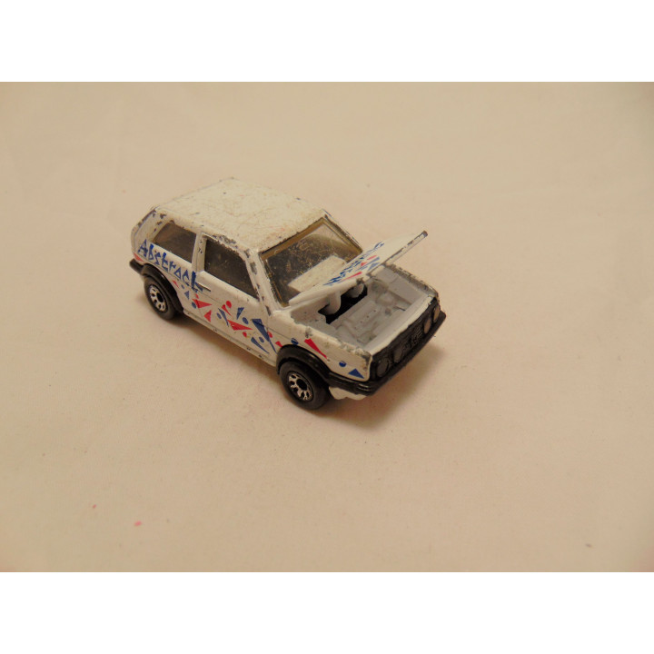 Volkswagen Golf GTI abstract 1:56 Matchbox wit