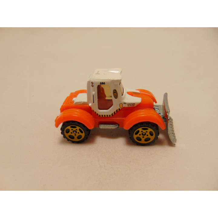 Shovel Tractor Plow Matchbox MB686 7x3.5x3.5cm wit - modelauto