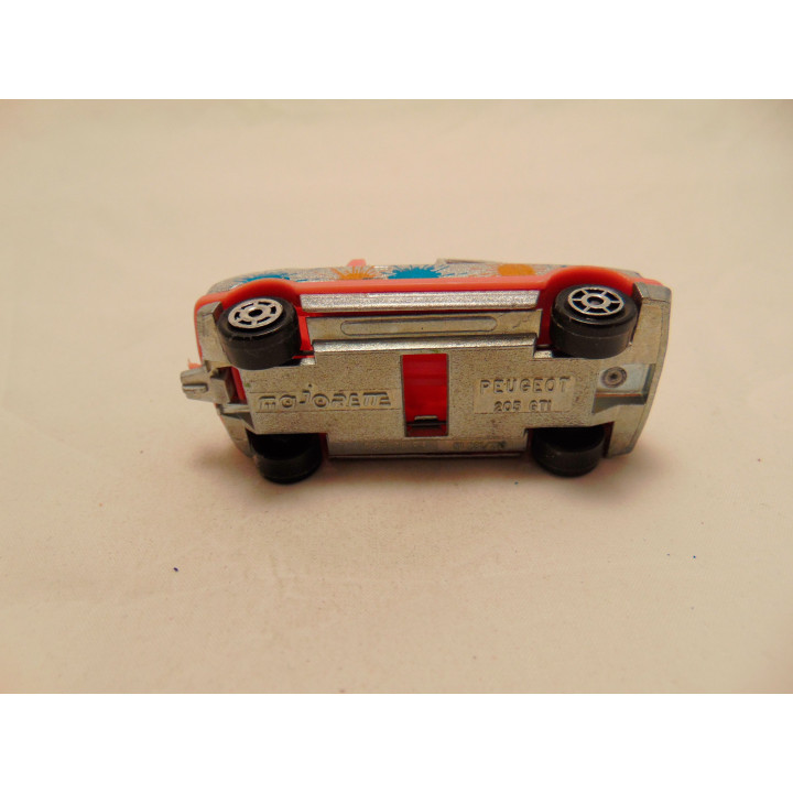 Peugeot 205 CTi Majorette 1:53 zilverkleurig