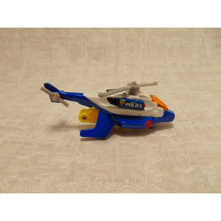 Helicopter Tomy politie Tomica 1:64 blauw