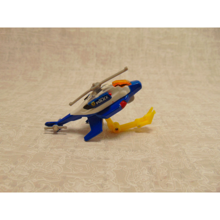 Helicopter Tomy politie Tomica 1:64 blauw
