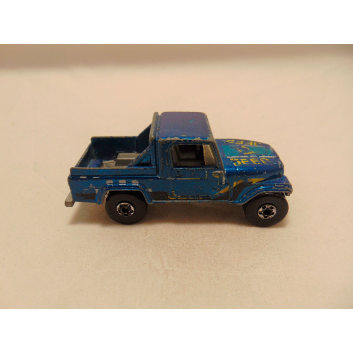 Jeep Scrambler CJ8 Hot wheels 1987 blauw